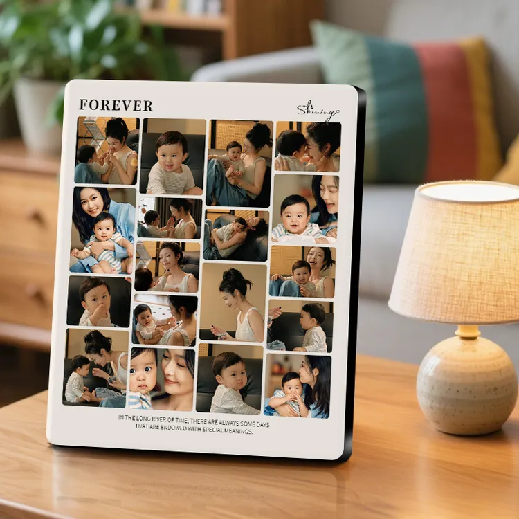 创意相框定制儿童照片打印多图宫格表情包记录拼接照做桌面摆台框