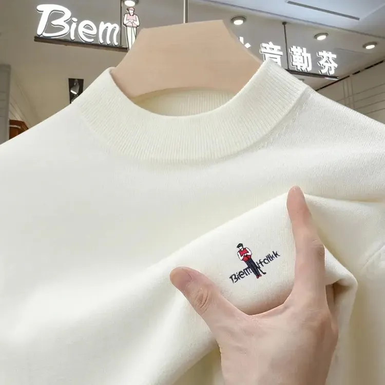 香港专柜【限购2单·100%山羊绒】欧洲轻奢秋冬男士可机洗羊绒针织衫