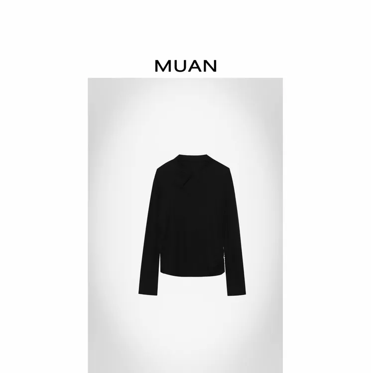 木岸MUAN:《东方美人打底》定制新中式盘扣上衣打底女D-DG3-6818
