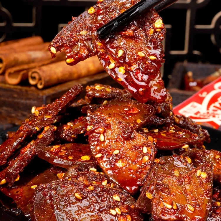 馋小乖柴火猪肝猪肉卤味传统香辣熟食下酒菜小包零食小吃即食