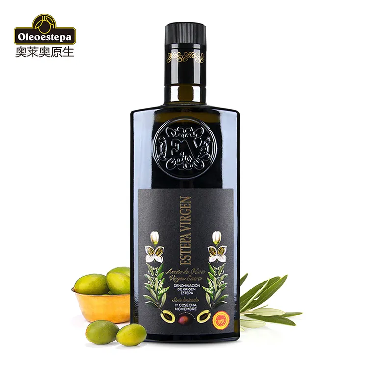 奥莱奥原生PDO橄榄油特级初榨olive青果500ml生饮