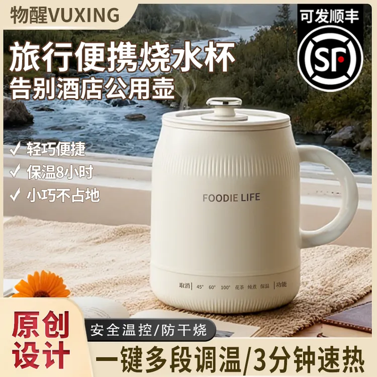 物醒多功能电热水杯保温办公家用烧水壶电炖调温小型烧水杯养生杯