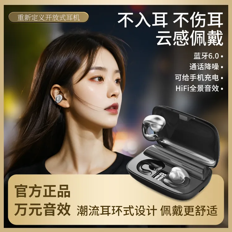 2026新款【可给手机充电】超长续航开放式无线蓝牙耳机舒适降噪通用商品图