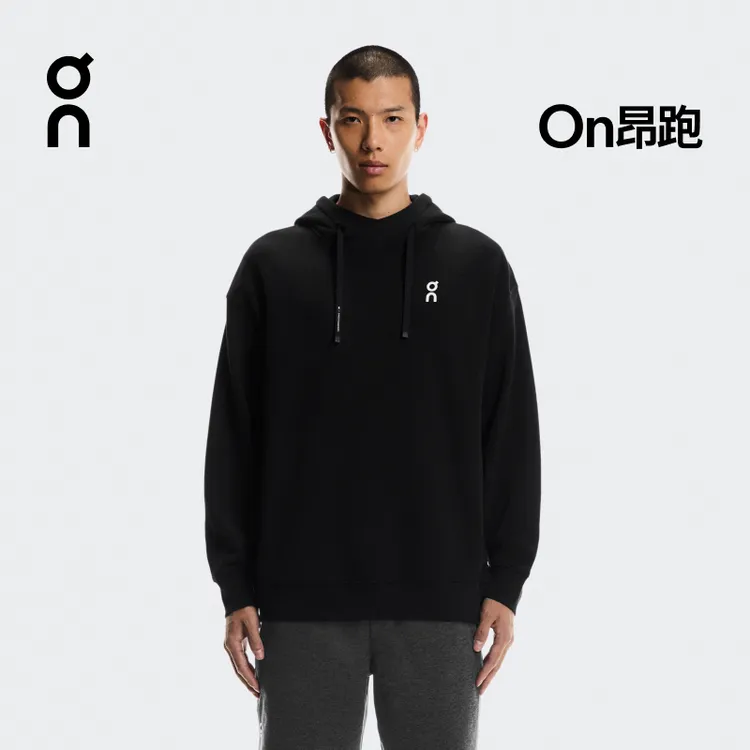 On昂跑 Club Hoodie Smash 2025 秋冬新品男款Club系列印花帽衫 