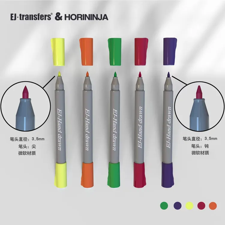 义乌天魁纹身器材EJ（易捷）纹身刺青绘画笔手绘笔耐擦防水不易掉色