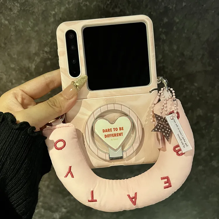 适用华为purax折叠屏手机壳pocket2少女粉色阿尔卑斯纹小米MIXFli