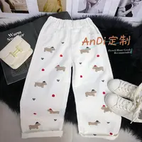〖ANDI〗订制安迪冬季新款女童重工卡通刺绣牛仔裤3553