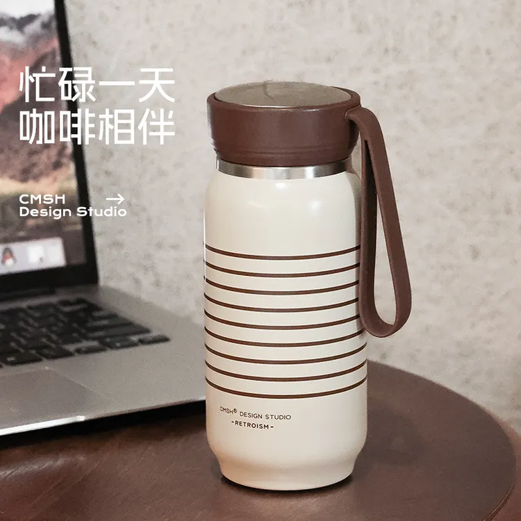 草莓生活保温杯新款随行咖啡杯女高颜值便携316L不锈钢水杯可批发