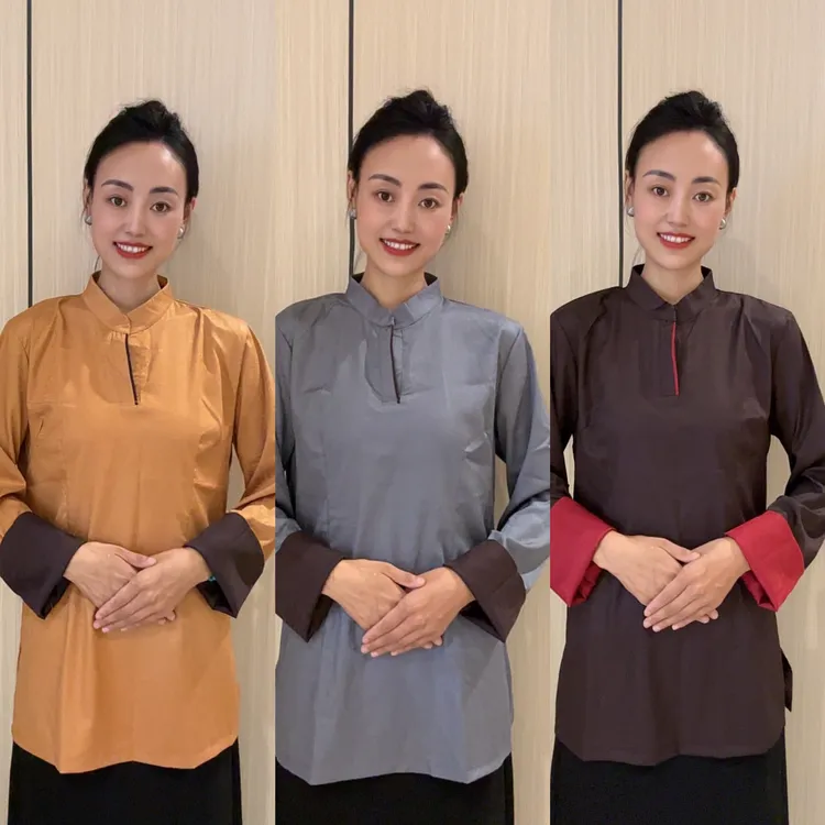 {阿佳金金}立领，人丝料，衬衣，！