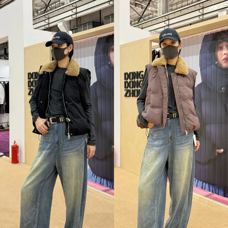 DongDongZhou双扣鹅绒马甲