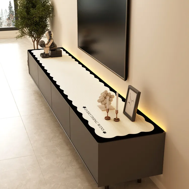 轻奢电视柜垫茶几桌布餐边柜简约桌垫防水防油玄关鞋柜台面垫子