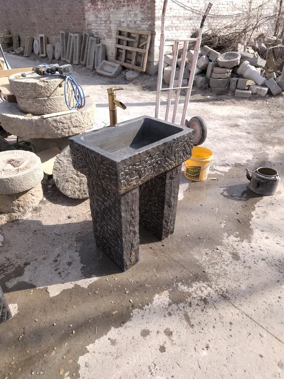 天然大理石青石单槽洗衣池洗手池洗菜盆拖布池适用于阳台庭院户外