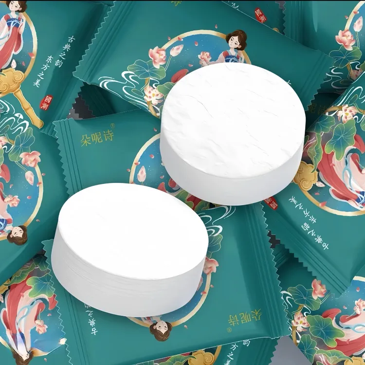 朵呢诗压缩毛巾加大加厚一次性洗脸巾纯棉旅游便携糖果擦脸巾吸水