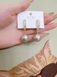 铜合金亚克力耳饰 简约时尚耳环女耳坠耳钉大气12