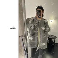 星球漫步 慵懒风常规款时尚上衣毛针织衫6002
