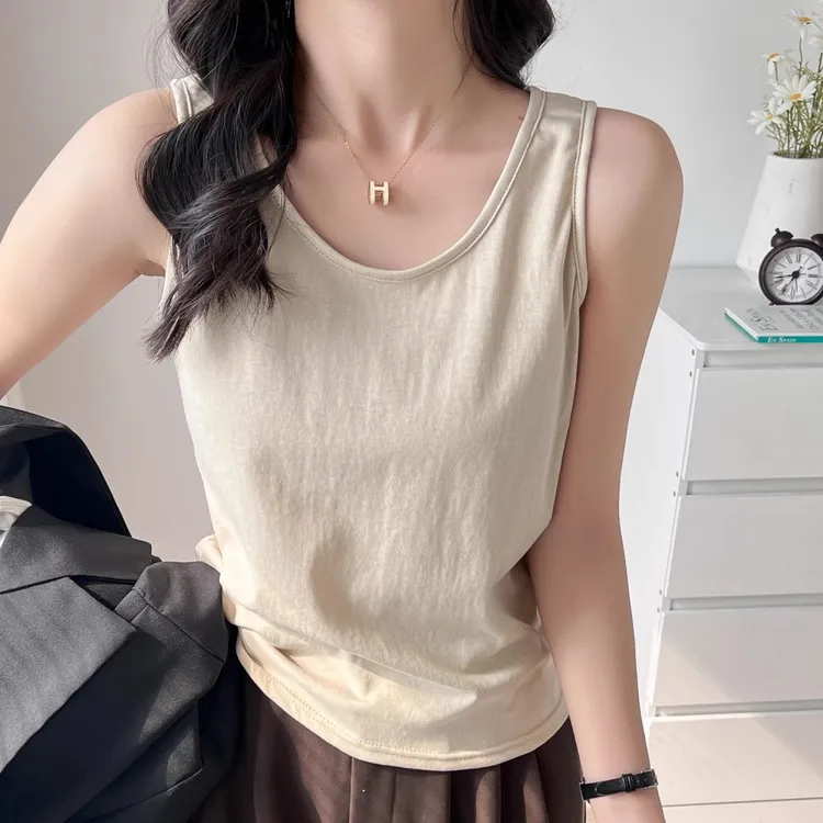 吊带背心女式春夏季百搭宽松新款慵懒风打底小内搭遮肉无袖上衣