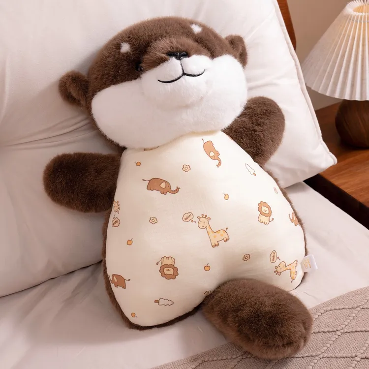 【叮当原创】可爱水獭抱抱安抚娃娃睡觉抱枕侧躺辅助枕头生日礼物