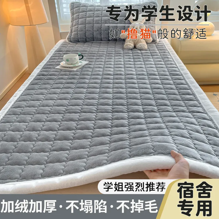 牛奶绒床垫子软垫加厚防滑家用床上垫被床铺褥子冬天学生宿舍单人