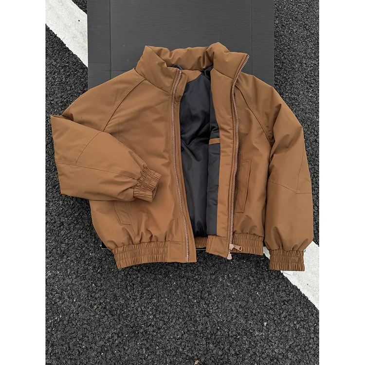 cleanfit美式复古夹克棉服男款冬季bomber廓形解构设计感棉衣外套