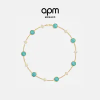 APM Monaco新品湖蓝色Météorites项圈吊坠首饰高级饰品礼物