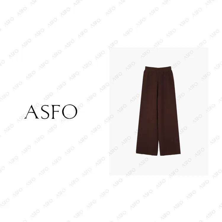 【AS杜松】25新极简运动休闲松紧腰针织裤AS25QSSTZ03430