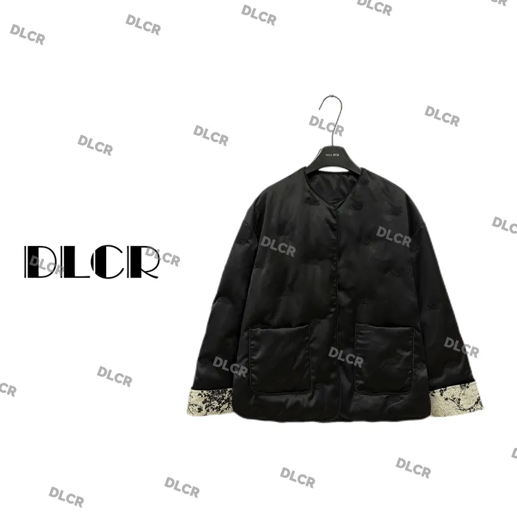 DLCR【大琳】冬季新款设计师轻奢时尚百搭简约新中式潮流棉衣