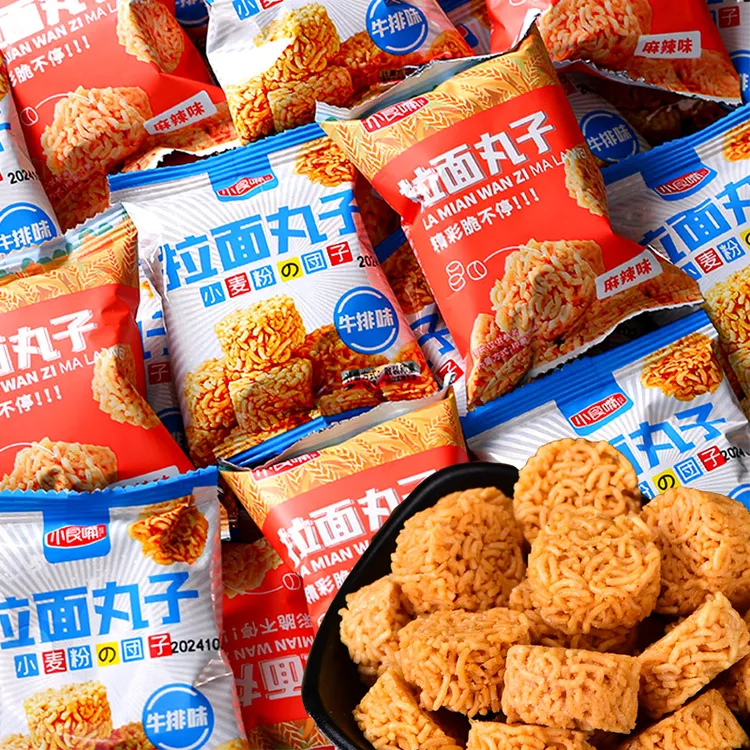 浏乡 拉面丸子麻辣味干脆面口水面网红膨化休闲小吃零食整箱推荐