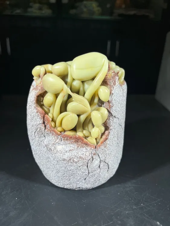 青田石雕生机勃勃