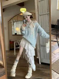 冬季毛衣女款2025新款纯欲风露肩上衣针织高级韩系chic别致小上衣