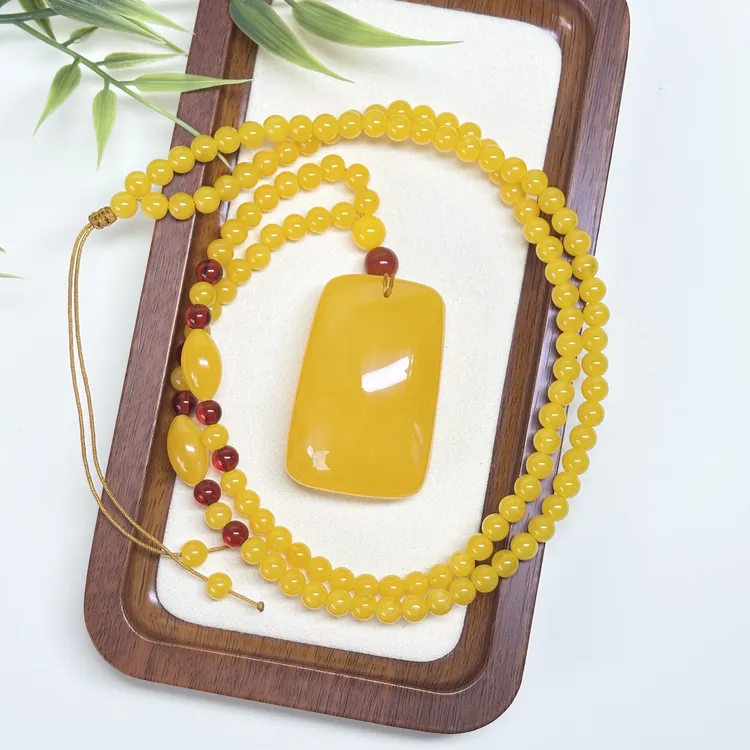 W056藏族精工打磨  小无事牌珠珠链卡6