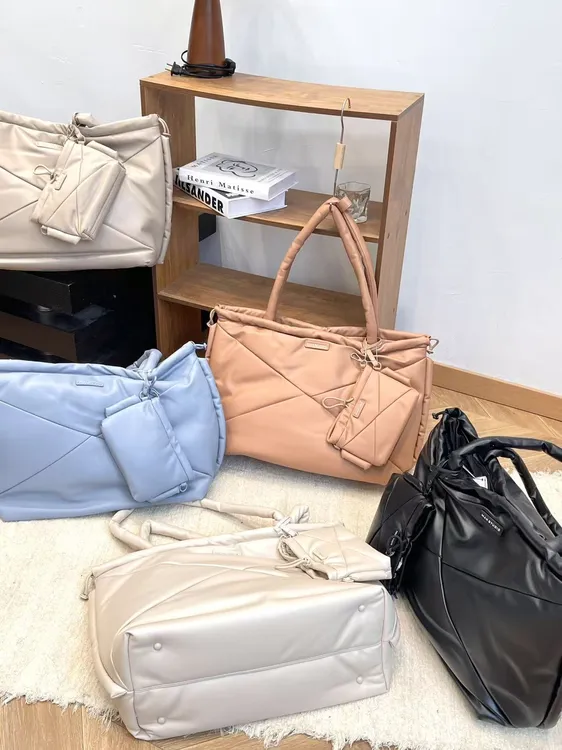 T大容量~云朵柔软 大容量托特包+小挎包 两件套母子包 F557 H7576