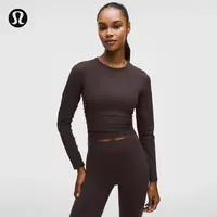 All It Takes女长袖T恤*罗纹 Nulu™瑜伽上衣 lululemon丨LW3GEZS