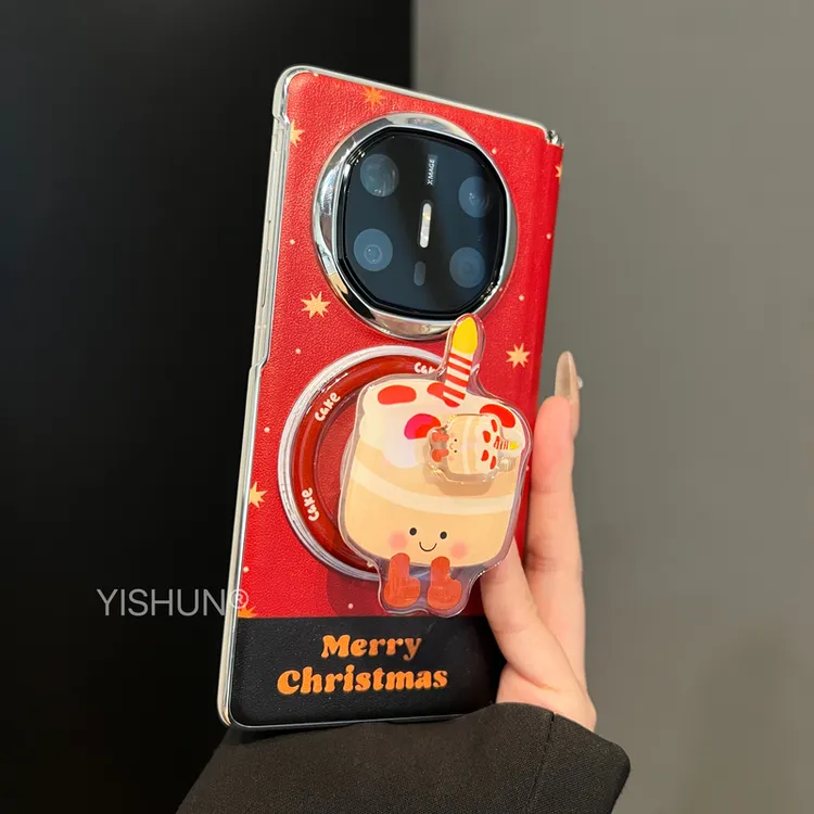 适用华为mateX6手机壳折叠屏新款旋转蛋糕蜡烛磁吸支架MateX7典藏