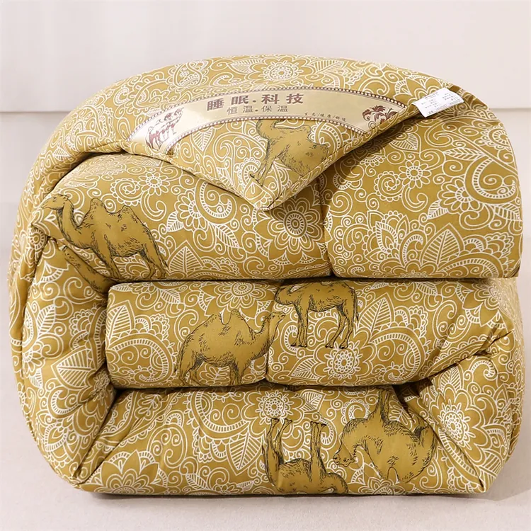 驼毛被 被芯加厚保暖冬被 单双人保暖驼绒被 春秋被 学生宿舍被子