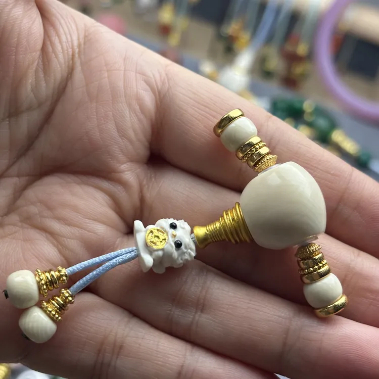 保真猛犸三通套装配饰适用于9-12mm串佛珠diy搭配