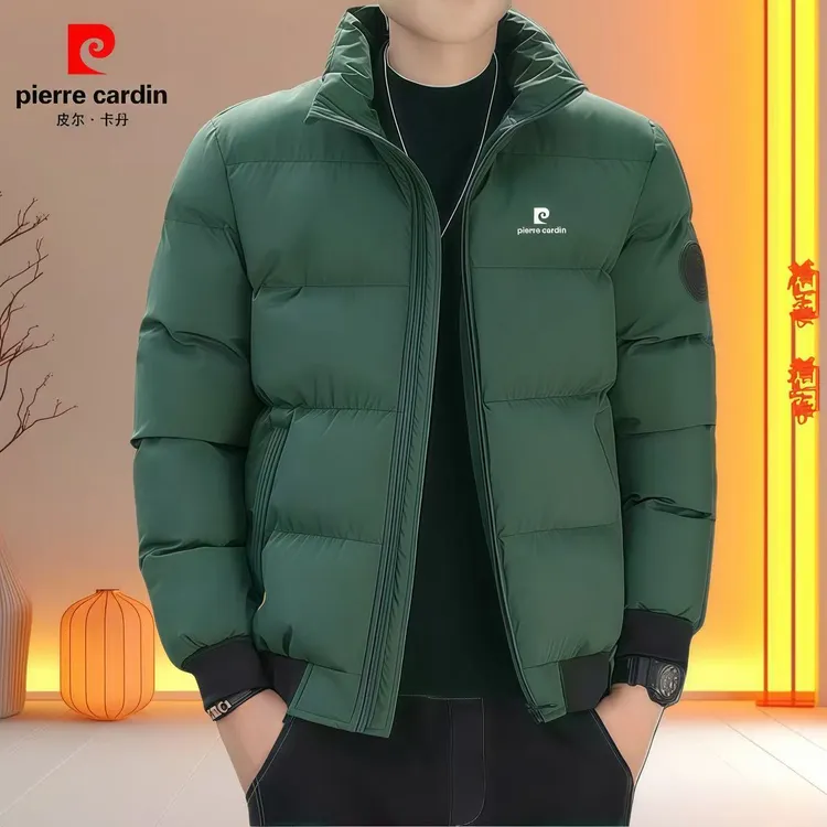 皮尔卡丹棉衣男冬季外套男士休闲大码宽松加厚棉衣防风御寒棉袄男