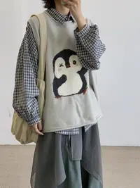 JBJC#2580#企鹅针织马甲 X