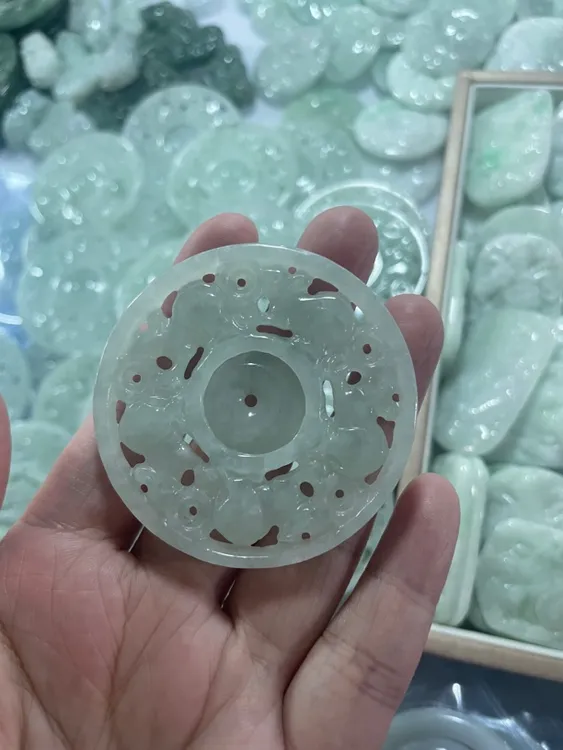 天然翡翠A货五鼠运财