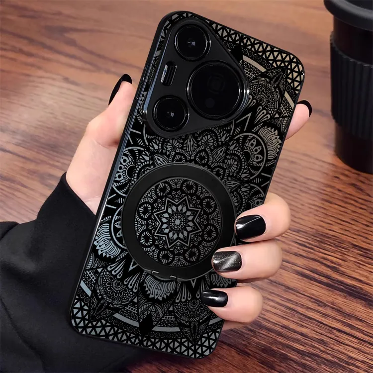 适用华为Pura80pro新款手机壳pura80ultra硅胶防摔p70图腾花纹