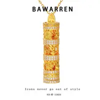 坠链均925银 Bawarren 镀K金 意11654-【随身佛】轻奢百搭项链