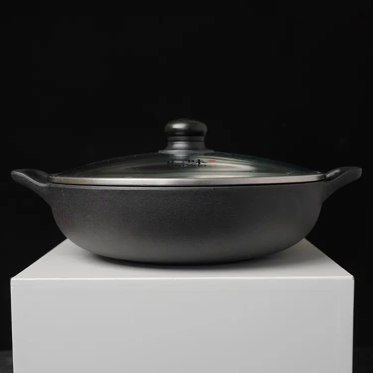 【妈咪锅】归味28cm铸铁锅加厚炒锅焖锅电磁炉燃气灶通用平底锅