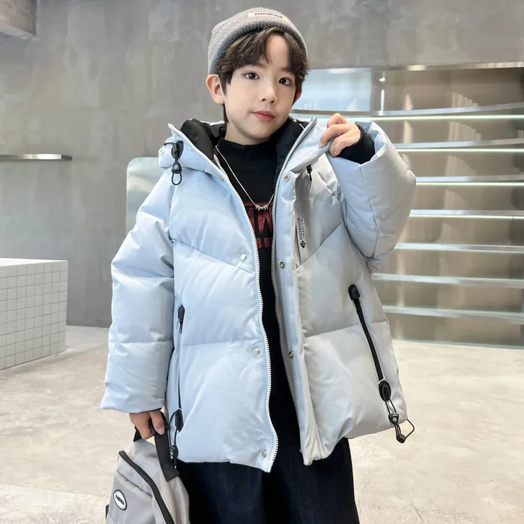 男童冬季羽绒服外套2026新款儿童装中大童冬装白鸭绒高端加厚保暖