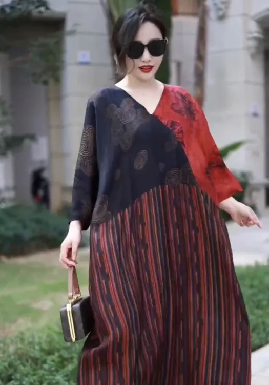 171萍聚家时尚高端大气宽松美裙