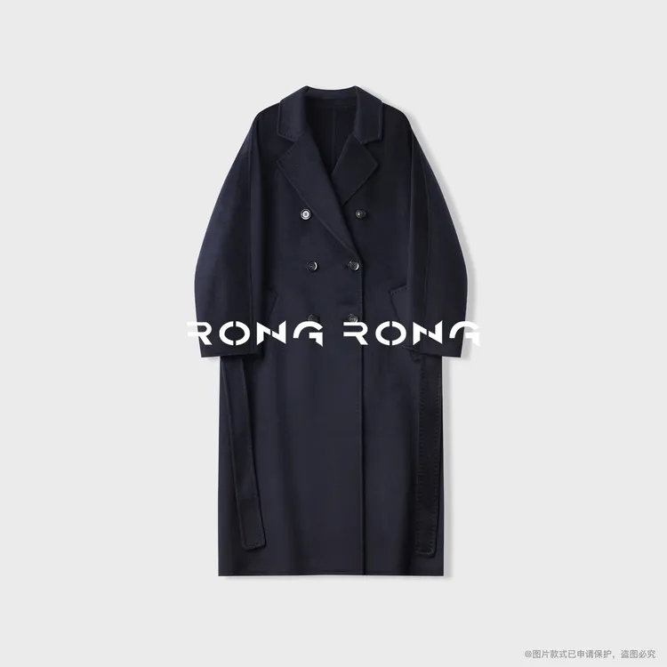 溶溶【顶奢羊绒】RONG 超细14.5微米钻石级100山羊绒大衣BBYFL-8801