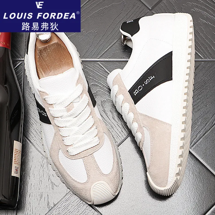 Louis Fordea/路易弗狄轻奢老爹鞋男款潮流休闲轻奢增高老爹男鞋