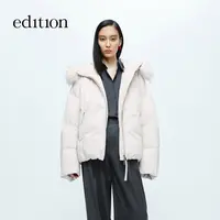 【商场同款】edition毛领连帽短款羽绒服#EBD4EINK03
