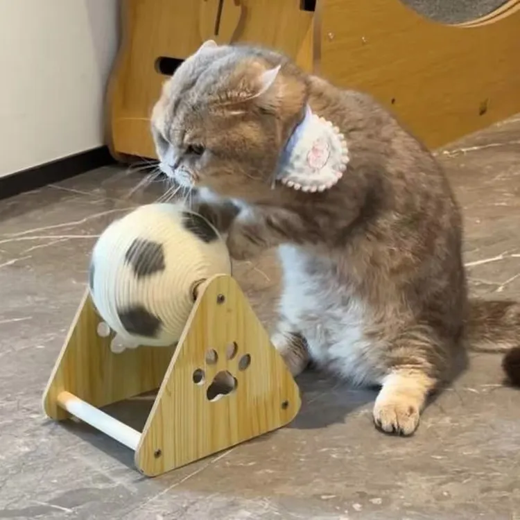 猫抓板立式猫抓球耐磨不掉屑大号磨爪器自嗨解闷猫玩具GCS
