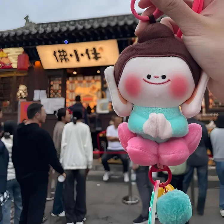 大同文创佛小伴精品公仔小佛莲花好礼摆件车载山西文创玩偶小佛