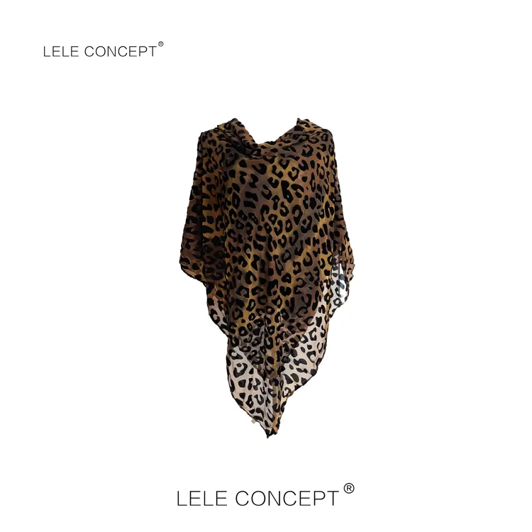 LELE CONCEPT | 【豹纹光影】时尚潮流豹纹围巾UE25S0046Y