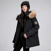 大毛领派克服男女同款保暖新款加厚保暖面包服装6017[GYSS]